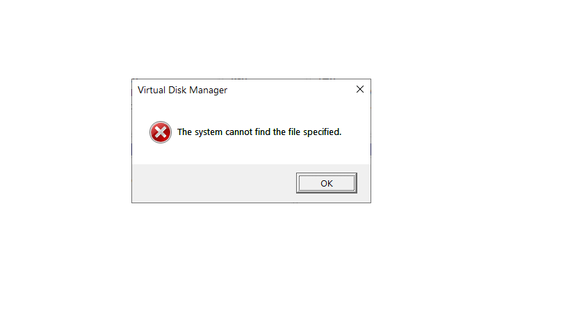Disk management -> Change driver letter shows it cannot find file specified. 74679efc-dec2-4387-bba2-ffb26e01b76d?upload=true.png