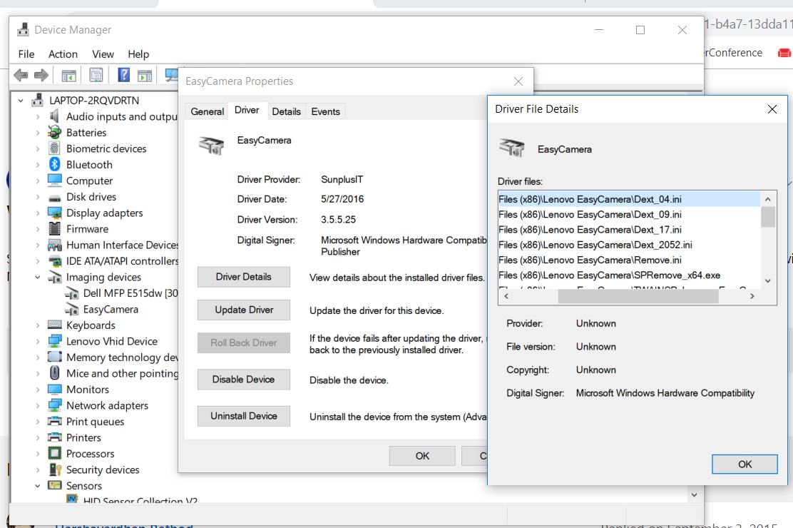 Windows 10 update broke Lenovo Camera 74a85e8e-4b4b-44de-a364-4ddb32c556d3?upload=true.jpg