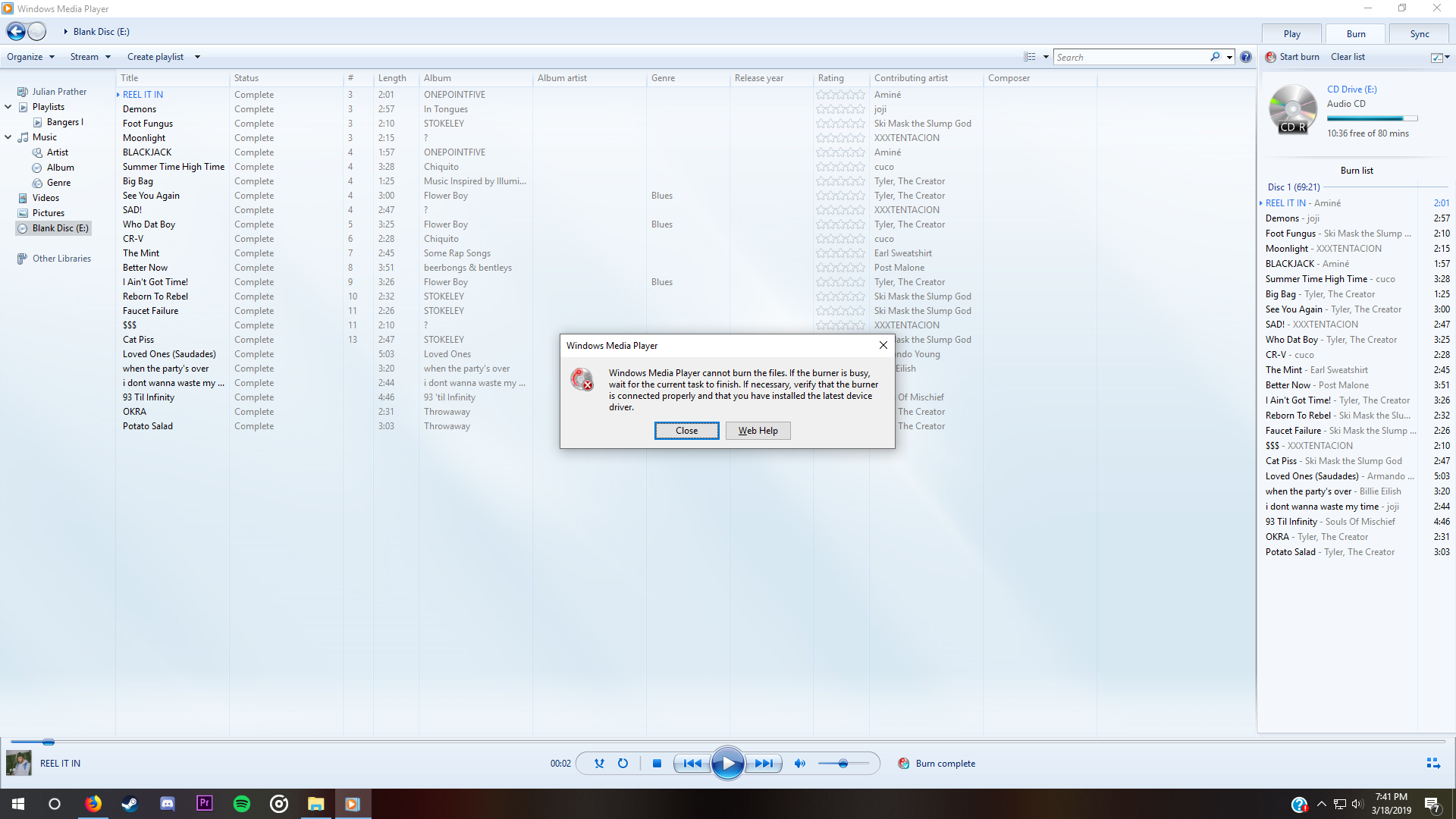 I am not able to burn to a CD-R no matter the software or disc 74d56156-4c85-41ed-9593-e4ae94f04835?upload=true.png