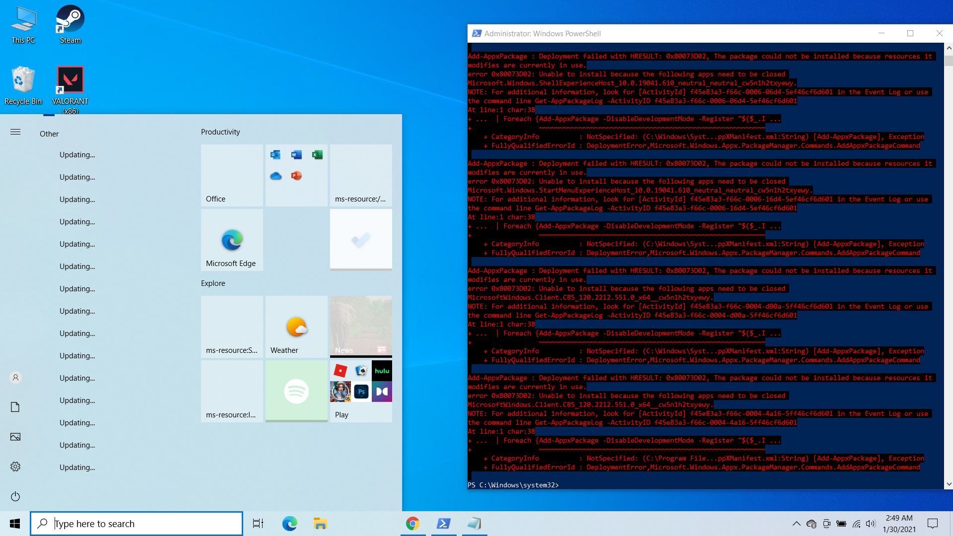 Help me please...........  Windows 10 default apps and store not installing 74decac2-37ef-48d9-99d8-c69cf6f149cc?upload=true.png