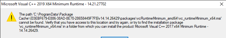 Problema ao instala o visual c++ 2015-2019 7508e663-dac0-4c5f-8e91-554a3f7bffa7?upload=true.png