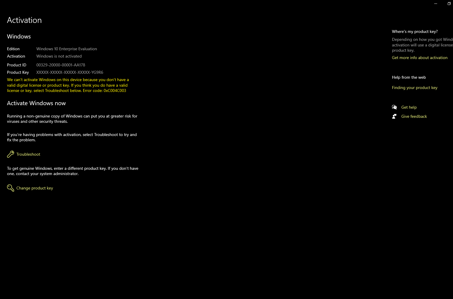 Build 19041 - Enterprise Windows 10 on a recent update and now I am been asked for a license ? 7541e0ca-68a2-4755-9861-150beb1659a7?upload=true.png