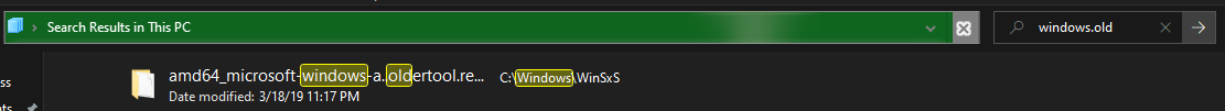 I can't see the Windows.old folder. 7594f884-a49a-417e-9b77-c24dfb0df897?upload=true.png