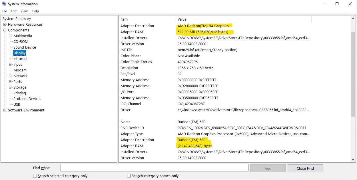 Discrete GPU is not listed in Graphics settings, Dedicated memory is incorrect in Task... 75e186c2-0200-4d44-b2e9-123399172736?upload=true.jpg
