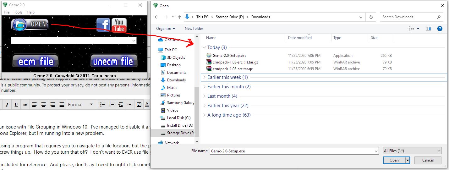 Windows 10 file grouping - how to disable if a program uses it? 75ee1019-1731-4c7e-812a-48ae71bbe7d3?upload=true.jpg