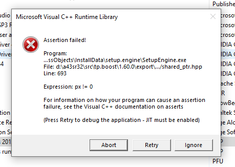 MS Visual C++ Assertion Failed error when uninstalling a program 7674a9bf-0b73-43eb-878a-d02346258282?upload=true.png