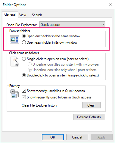 Stop folders opening in new window in file explorer. 767e6eb5-dc43-48d9-8a52-4d01daf52660.png
