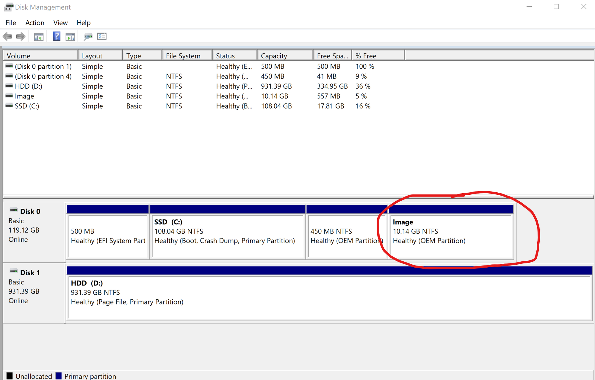 What is 10gb OEM 'Image' partition (+ how to delete)? 7688c492-9e75-4991-9edc-619bb4f961b4?upload=true.png