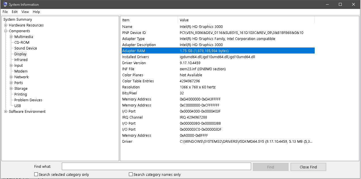 Windows 10 Dedicated Video Memory is 0 MBs 769eddbe-2a8f-484f-9595-ef10f9641b69?upload=true.png