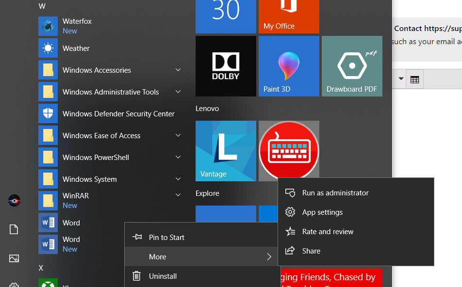 Start Menu Broken Apps List entry 76cc0822-37d9-41f1-a76e-e592932107bb?upload=true.png