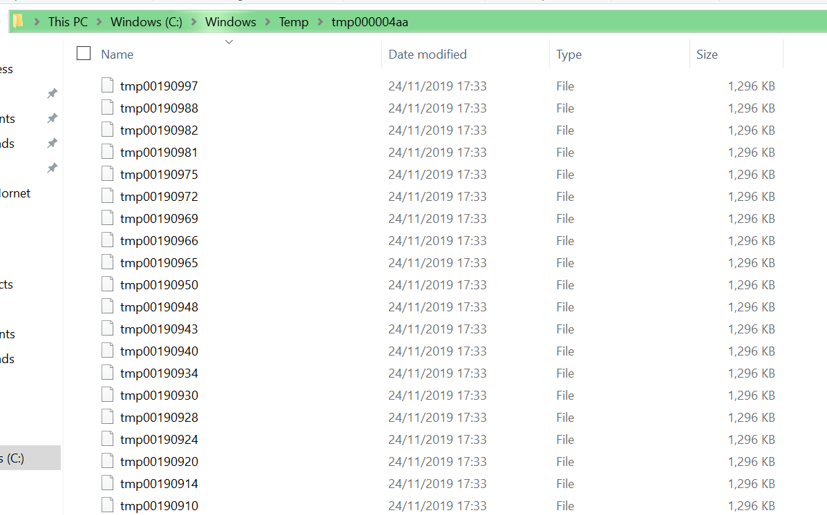 My drive keeps filling with thousands of tmp files 76d328f9-aad9-4571-a5ac-5ba789c1696b?upload=true.png