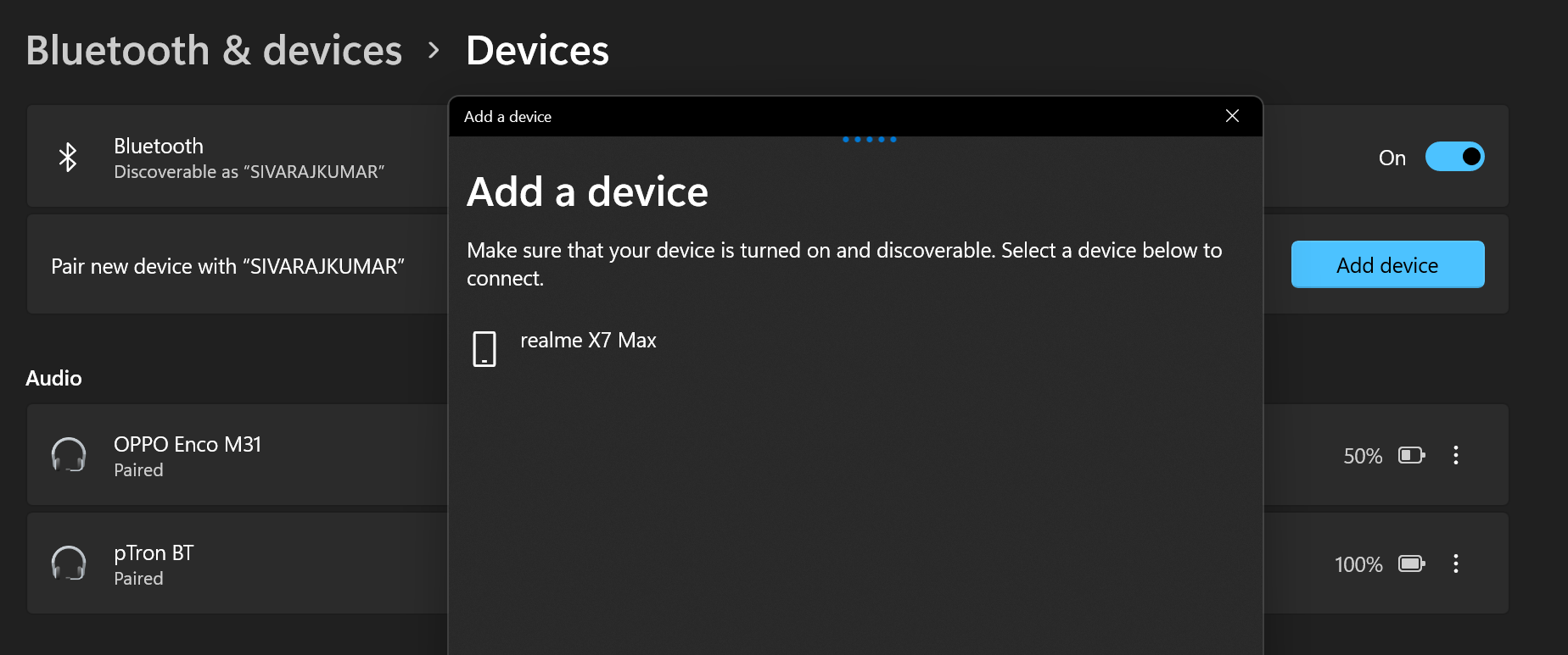 My realme wireless earphone is not working properly with my Win 10 laptop 76f63516-229c-482a-8ba1-741f20f0fe65?upload=true.png