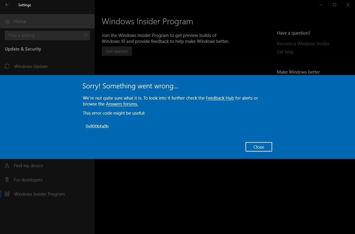 Error While Trying to Join Windows Insider Program 76fa2c4f-e49b-49d7-a137-e044c24d6d39?upload=true.jpg