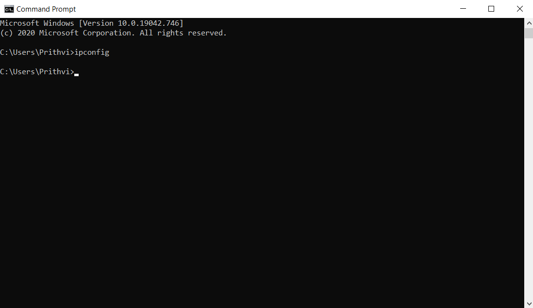 'ipconfig' displays blank output! 774cd3ca-70ff-4667-89c5-c0eea40fe941?upload=true.png