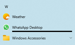 WhatsApp Desktop App showing progress bar in Start Menu 77529b67-50b6-45b0-92e9-226625b527c2?upload=true.png