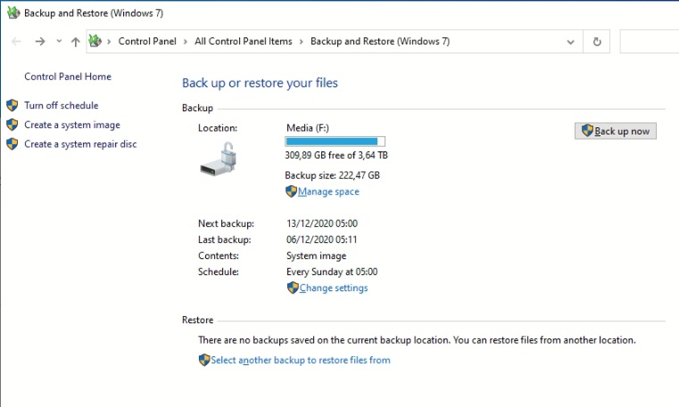 Windows 10 - Windows 7-style Backup, Restore: "there are no backups saved on the current... 776141e4-ffde-4551-841e-2f263a598ffe?upload=true.jpg