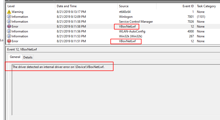 The driver detected an internal driver error on \Device\VBoxNetLwf. 77f58a6e-836e-4701-97cc-b219794273fa?upload=true.png