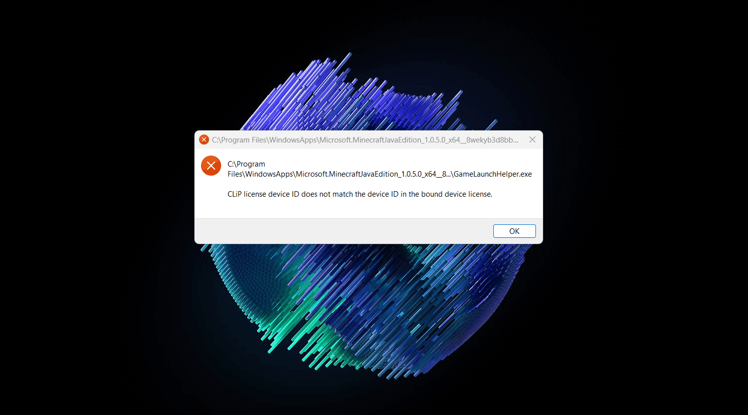 CLiP license id does not match the device in the bound device license 7837c84c-e944-4be9-9219-5e6afde73420?upload=true.png