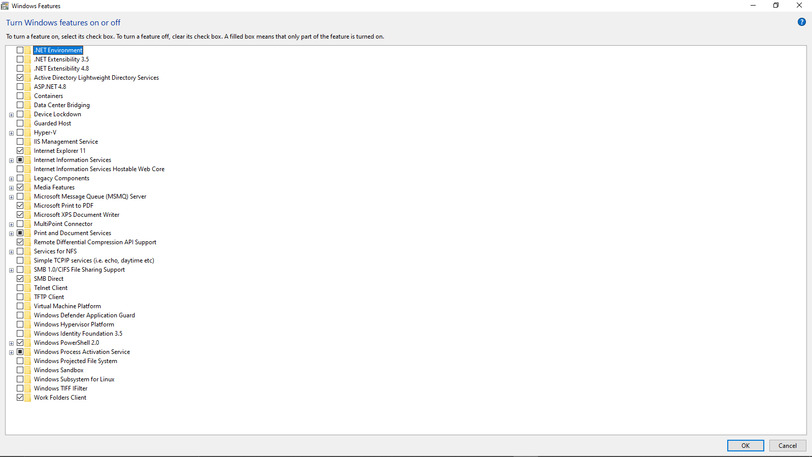 .NET framework 4.8 doesn't come up in "Turn off or on features" 7875fc70-7c87-481d-b90b-2bd4d7bfb16e?upload=true.png