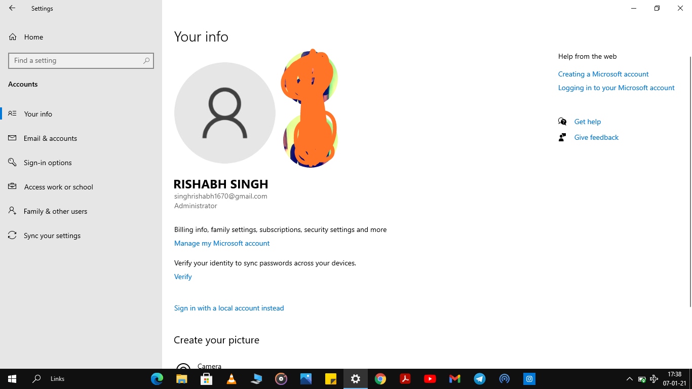 My profile picture is not showing in the setting header 78beae72-3112-4e41-9869-ee81d1a7532d?upload=true.jpg