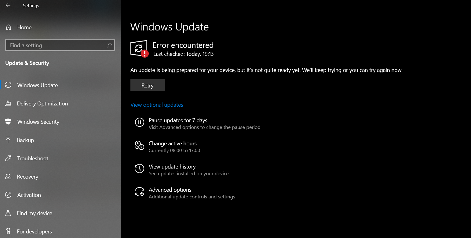 Error Encountered while updating Windows 792668ae-334d-41c9-b2d6-f8d848ea8b8a?upload=true.png