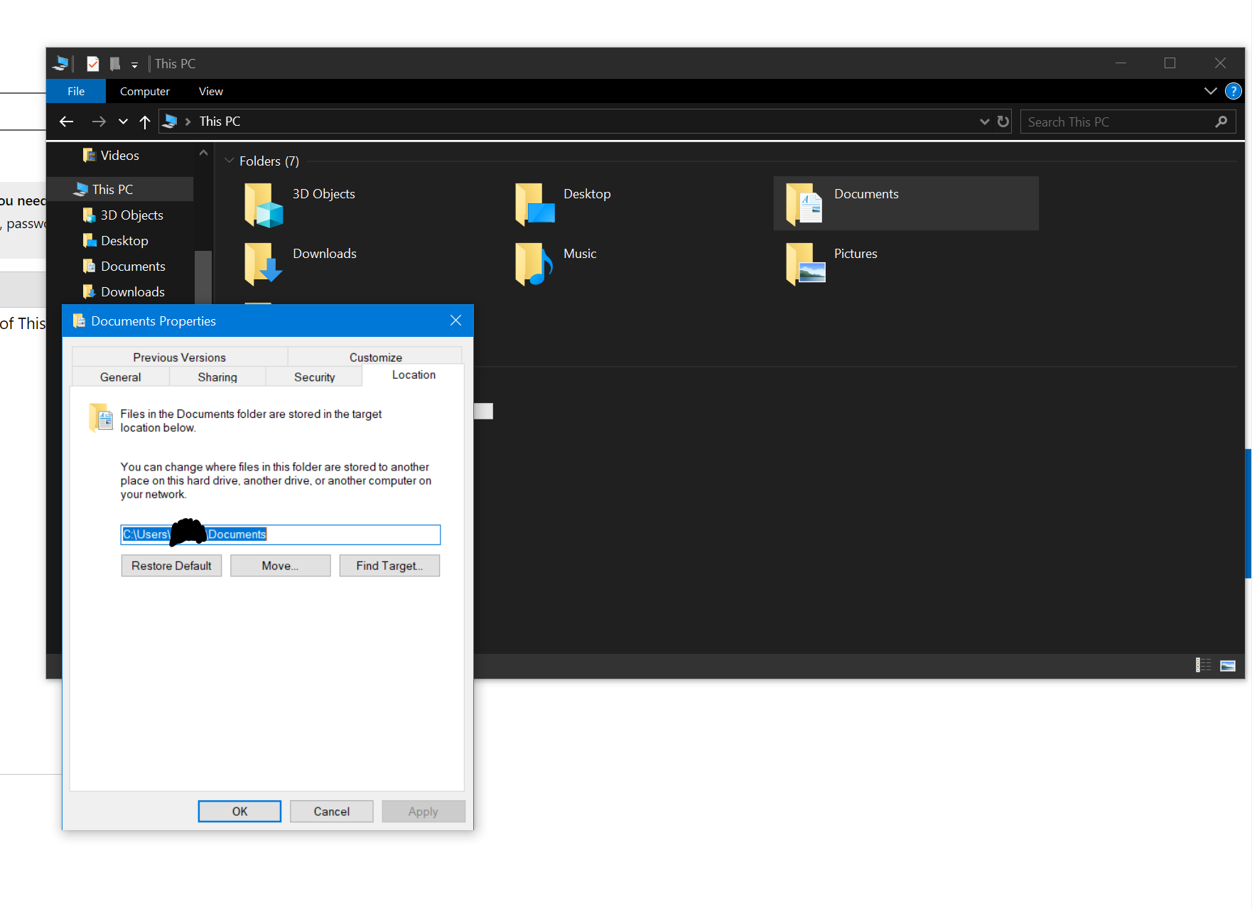 Two Documents folders when there should be one 792b8827-26ec-4790-9f27-6c4c78d539f6?upload=true.png