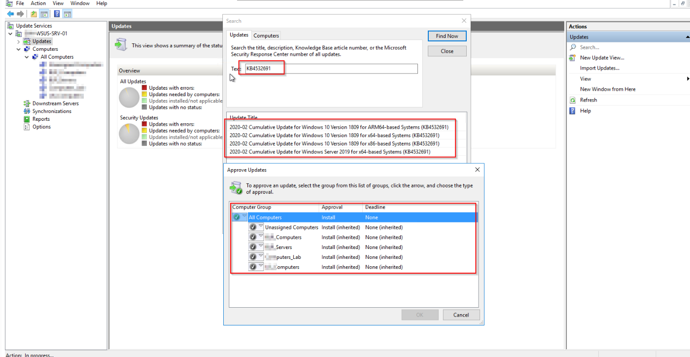 Without Pushing from WSUS, Users are getting alert in Client PC Window10 79723ad2-a328-4c05-8a0f-a8ef5ac006c8?upload=true.png