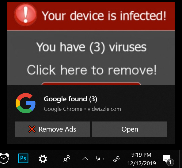 I got a notification that my device is infected. 799ff113-ad45-4cd9-8b80-336051919238?upload=true.png