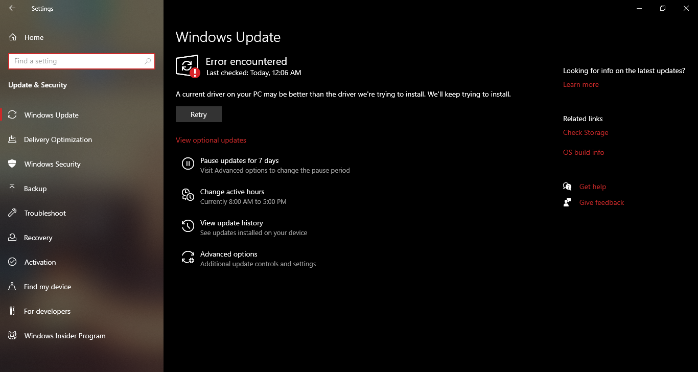 Windows 10 Home 2004 Update and Delivery, Drivers are up to date 79a49583-ff89-4c2b-b44b-3f3bb9cba5ac?upload=true.png
