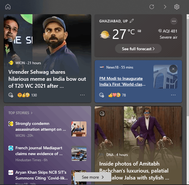 Hovering over "News and Interests" pulls up a bunch of blank tiles 79adfbd4-ee29-42bc-a428-6c4fd358a43b?upload=true.png