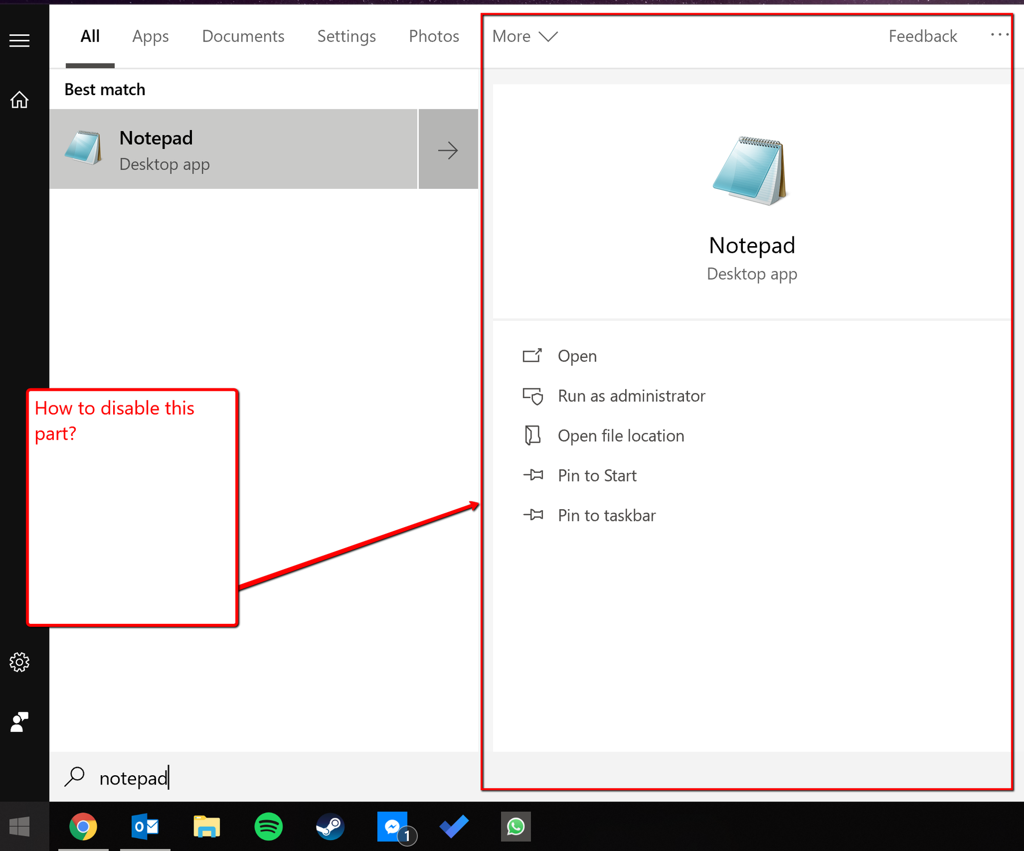 Windows/ Cortana search size issue Windows 10 Pro Version 1809 (OS Build 17763.194) 79e268a3-6a84-4623-912c-522e43b3ce02?upload=true.png