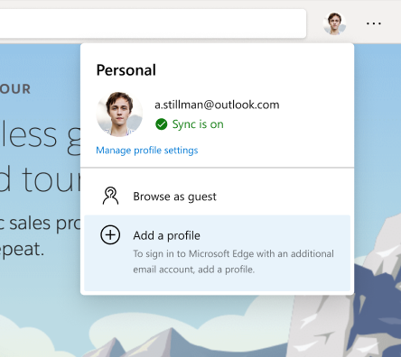 Using multiple profiles is now easier with Microsoft Edge 7a8cbacfaaa26af4e57cc142a510c6c2.png