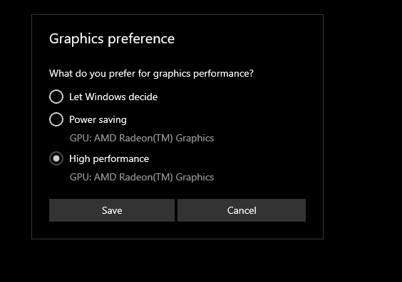 Secondary GPU not showing in graphics settings/graphics performance preferences 7a93db6e-2826-4c1a-ad5f-b25c36b0508d?upload=true.png