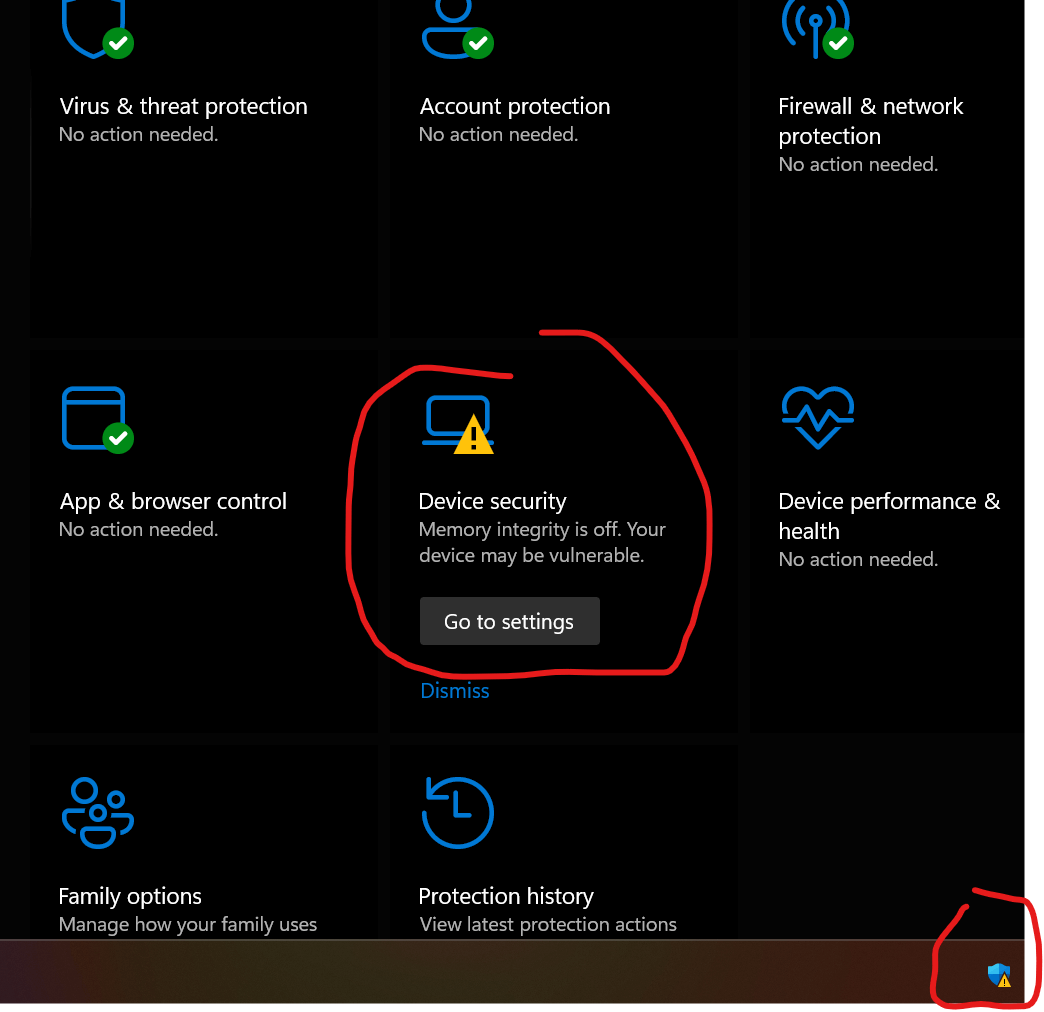 Restore dismissed security alerts. 7abfc82c-0dc6-4890-8d7d-8f1c0accd65e?upload=true.png