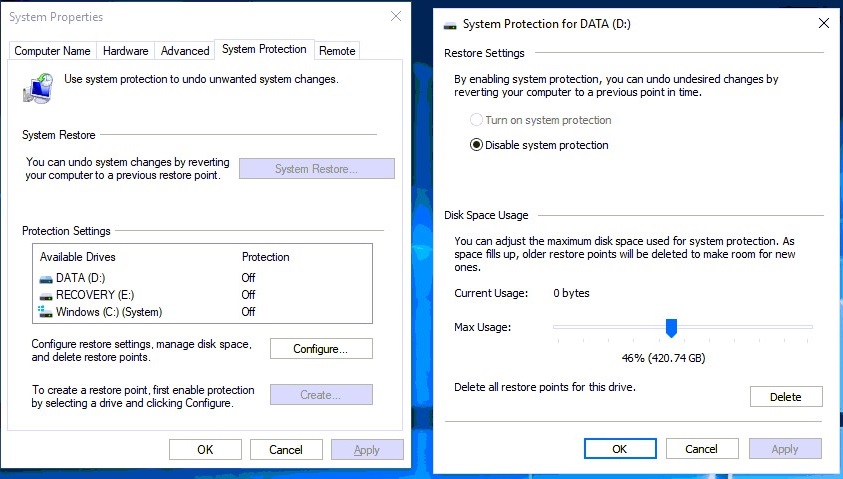 Restore Point issue with Windows 10 7b27541c-55ae-48ef-bec9-899618388dcd?upload=true.jpg