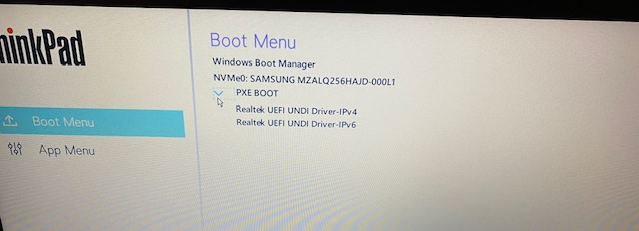 How to enter the Boot Menu on lenovo thinkpad, and install windows 10 pro  from a USB