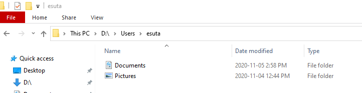Undo user folder location change/ failed to build regular subdirectories under... 7ba9dee6-f5ae-4af8-88b8-73f74df5a4a3?upload=true.png