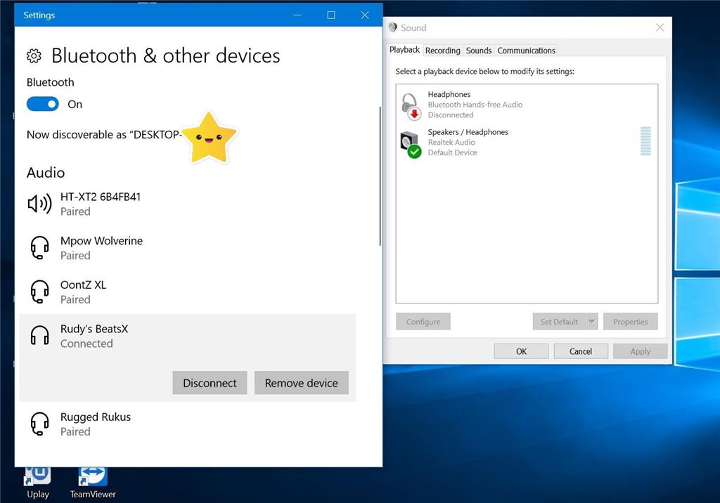 Bluetooth headphones are connected but the audio is still playing from my laptop 7bffc0b0-e254-4b37-9f67-8503d4fdeac7.jpg