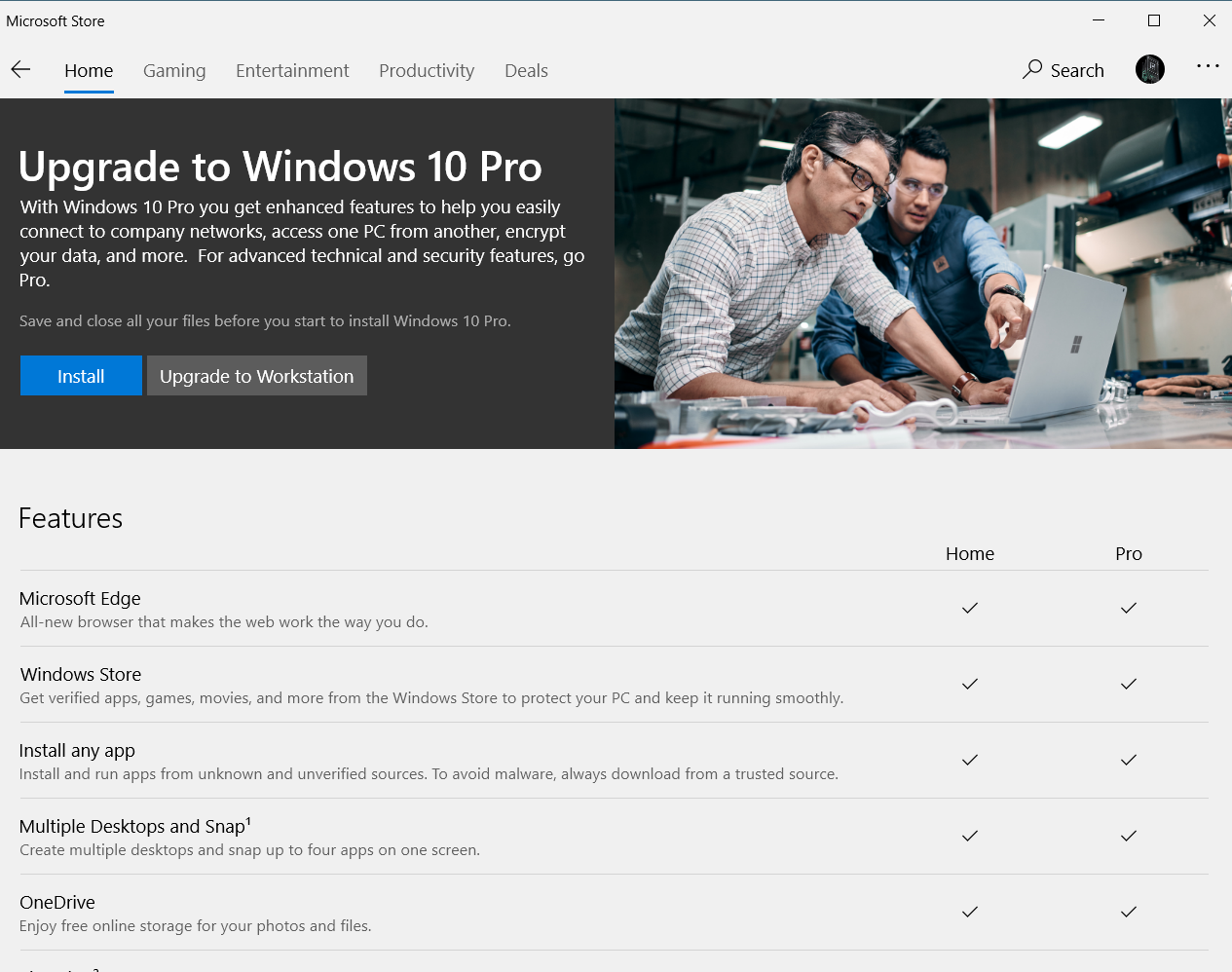 My pc doesn't say the price for windows 10 pro, does that mean its free on my pc? 7c015a74-cf97-44e5-ad2a-ca55dbf3ca6f?upload=true.png