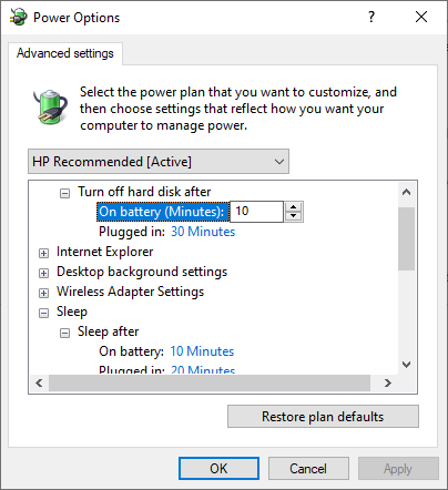 Only while plugged in, the Laptop screengoes black doesn't respond after idle screen timeout. 7c327927-d94d-4d3c-af92-6109b8877923?upload=true.png