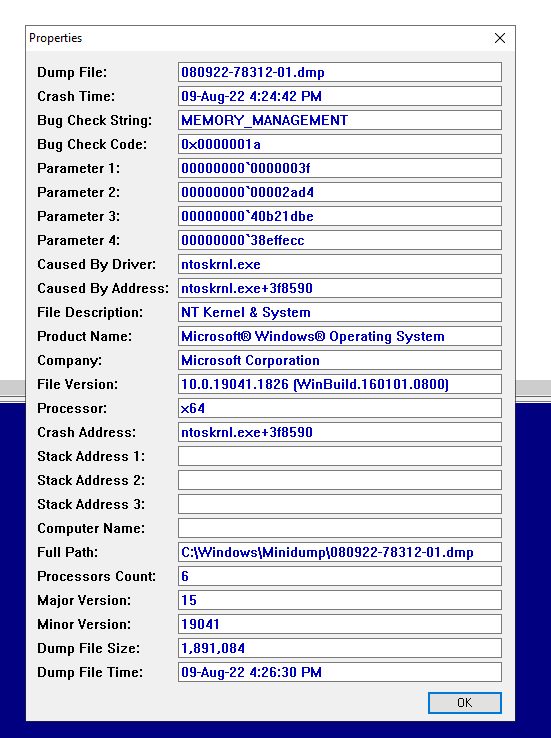 BSOD NTOSKRNL+3F88c0 MEMORY_MANAGEMENT WHILE GAMING 7c3d46ee-9d56-4511-b69c-87cdf970a19b?upload=true.png