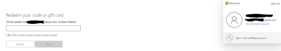 gift card code is going to a different email than my own email I have as primary 7cceb707-9f37-46fe-905f-1d0ddbea45ee?upload=true.png