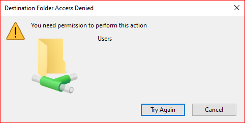 Sharing files using peer to peer networks error "Destination folder access denied" 7cf84c0f-8106-470c-9b23-43d4cb0780b8?upload=true.png