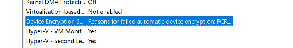 Device encryption setting disappeared - do I still have device encryption on my PC? 7d052524-4ac5-4a6f-8f8b-193f4111e4fe?upload=true.png