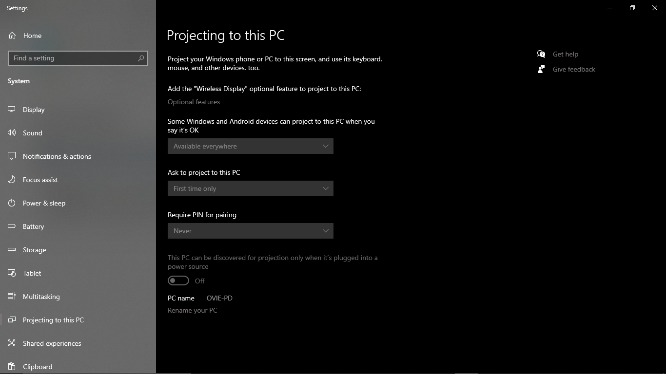 how do i project to my pc it was working initially but stopped 7d3b70b8-2f50-49c7-9628-2f41e33d414d?upload=true.png