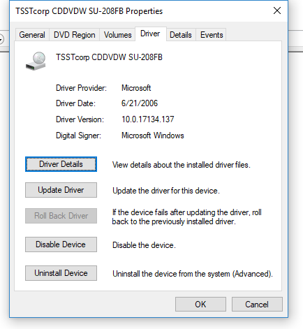 DVD/CD Reads but won't record/write after (maybe an update) - Windows 10 (64 bit) Toshiba... 7d560563-d2fb-4273-9873-d286b228a2a2?upload=true.png