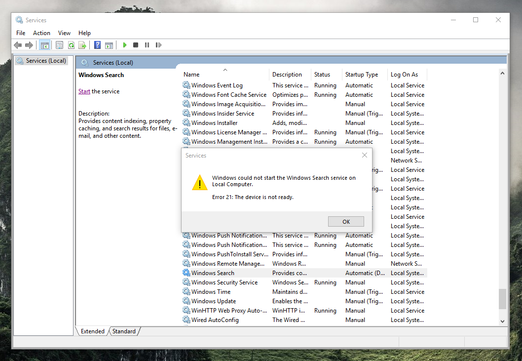 Windows Search Service wont start, Index fails to rebuild 7d8e97ac-c54a-4a2f-8f1d-371aee1c5cc1?upload=true.png