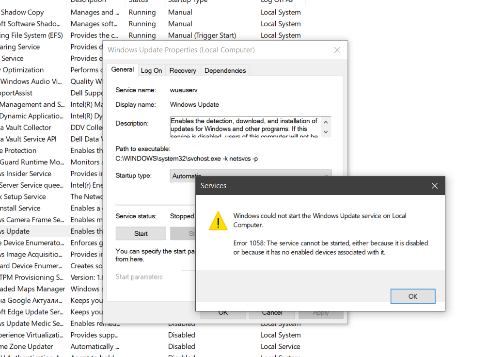Windows Update Service Disabling itself and different errors 7deb1ceb-d108-472a-9fe7-2de76f26bde0?upload=true.png