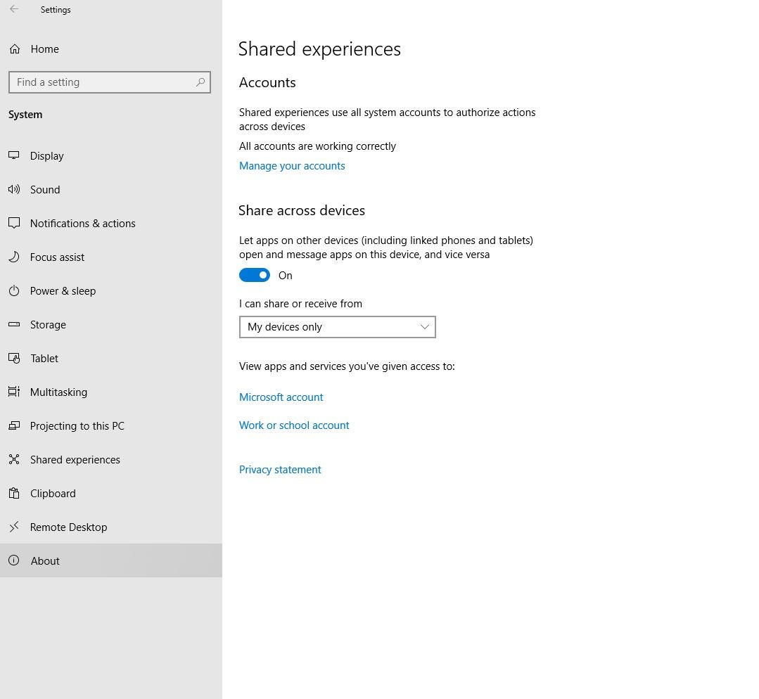 I don't have 'Nearby Sharing' section in Shared Experiences 7e27616b-a976-4223-856a-5969f3f27c48?upload=true.jpg