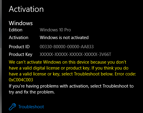 Windows 10 activation error 0xC004C003 after clean format 7e6e3010-d8e2-40cd-b45f-811a52a29e6c?upload=true.png
